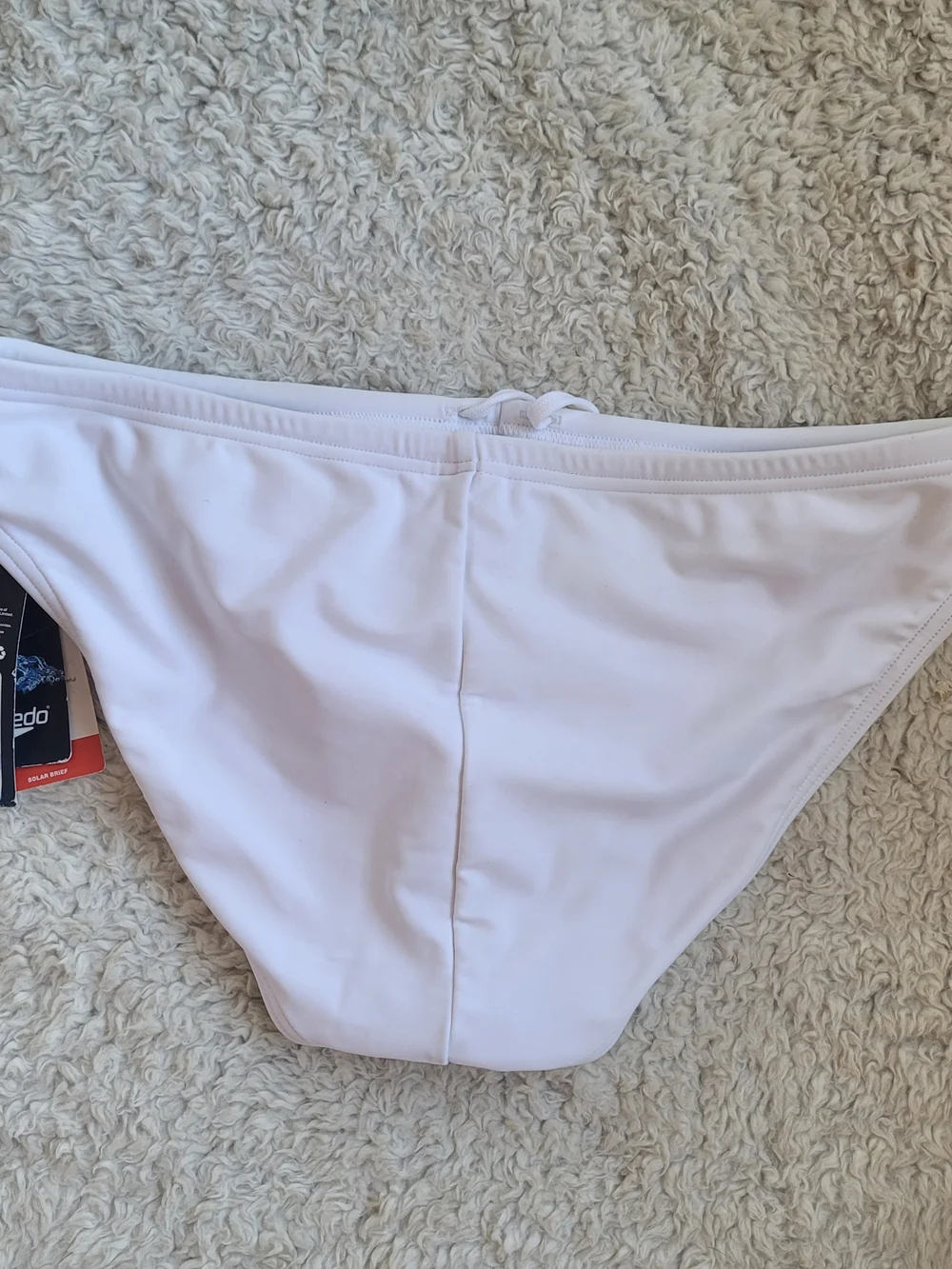 Speedo White Low-Cut Men's Swim Brief